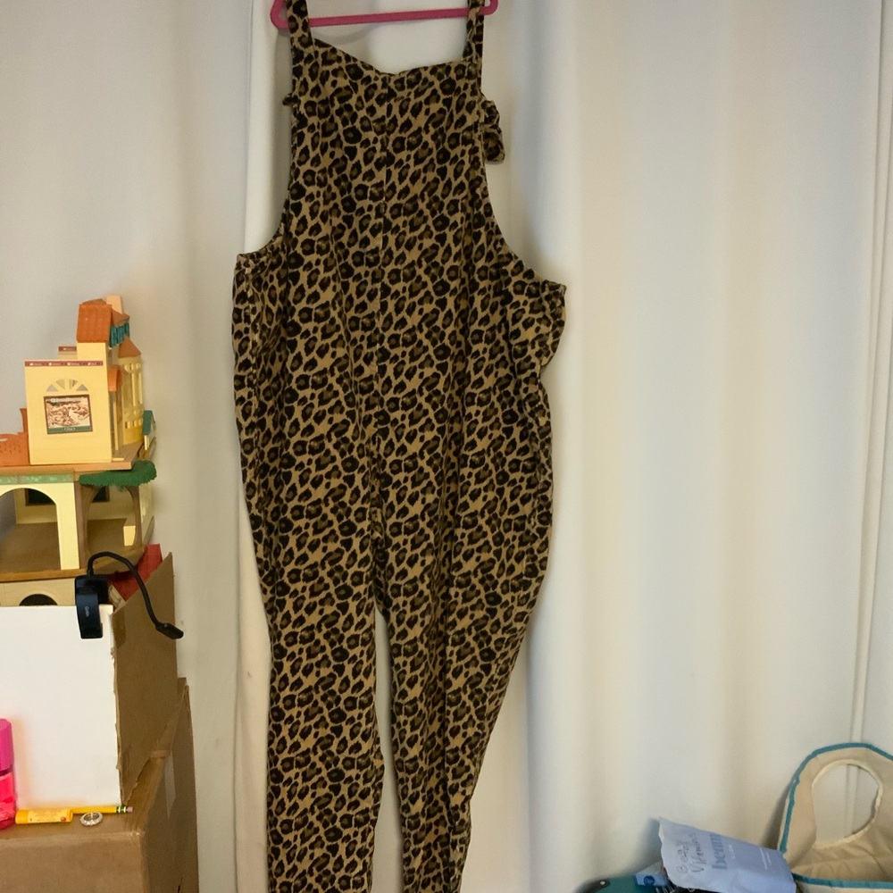 Lucy & Yak Leopard Print Women's Overalls